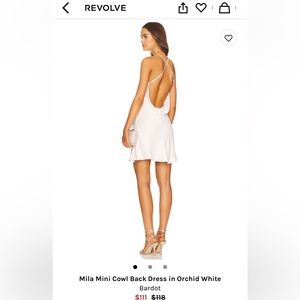 Bardot white cocktail dress